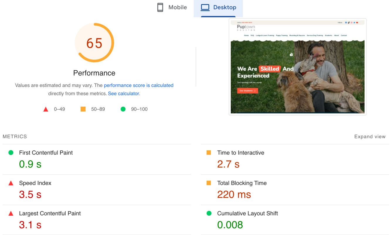 website speed 1
